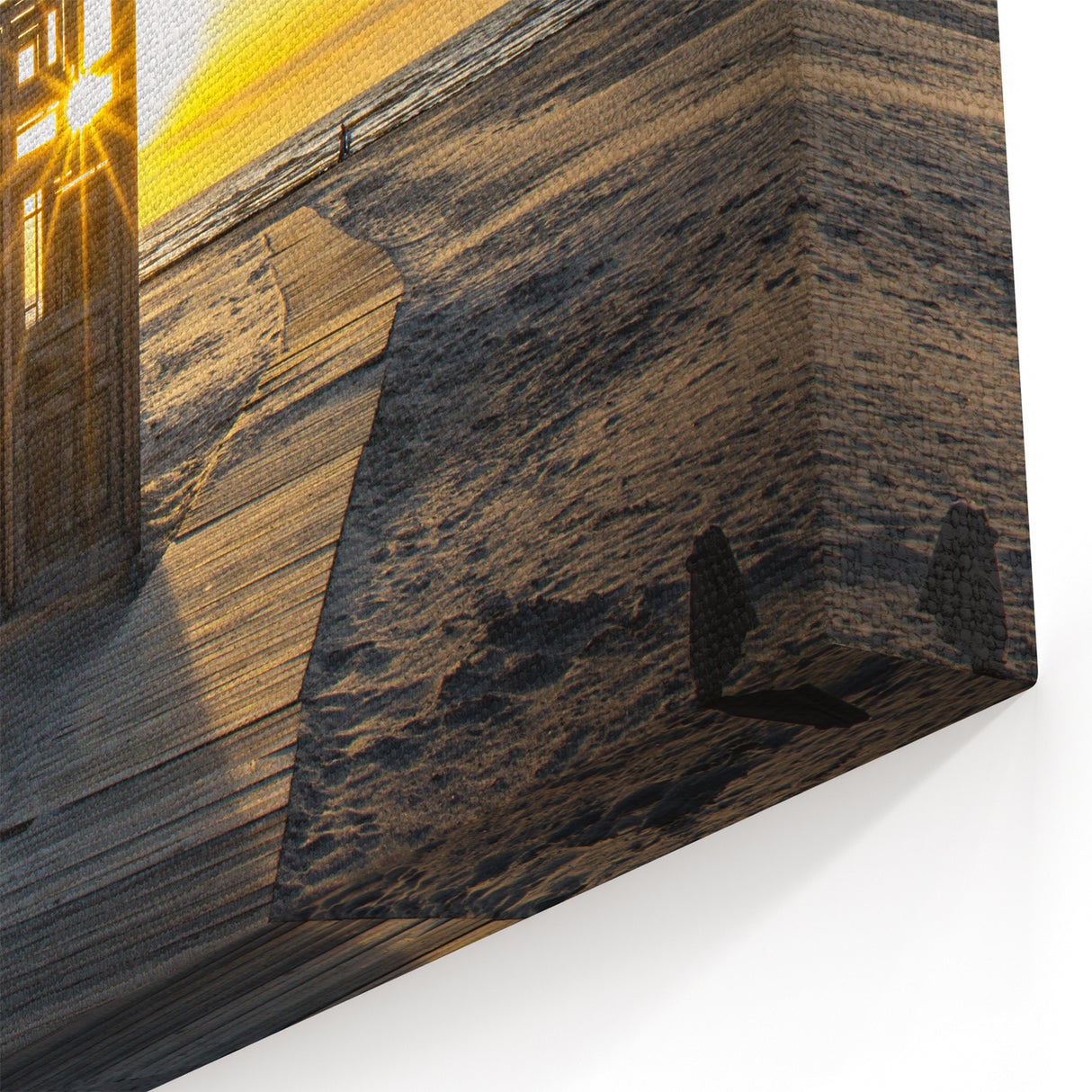 Latvia Canvas Prints - Sunset Beach Architecture Baltic Region Wall Art