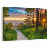 Latvia Wall Art - Sunset Beach Path Baltic Coastal Scenery Print
