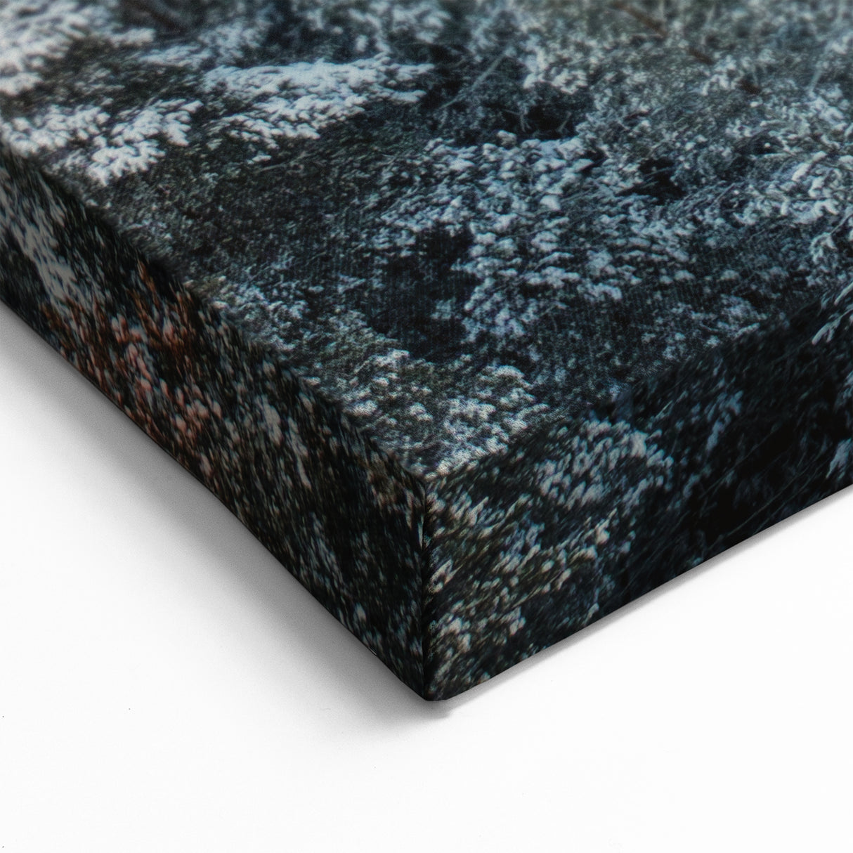 Latvia Wall Art - Stunning Winter Road through Snowy Forest Landscape