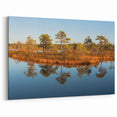 Latvia Scenery Prints - Serene Lake Reflection in Baltic Wetlands