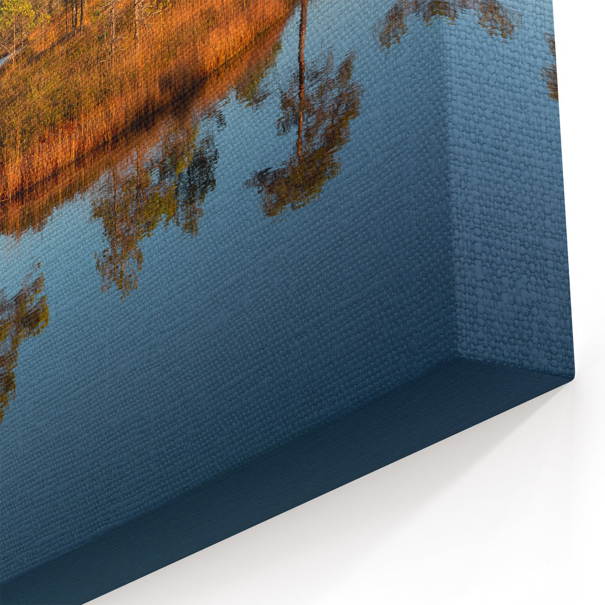 Latvia Scenery Prints - Serene Lake Reflection in Baltic Wetlands