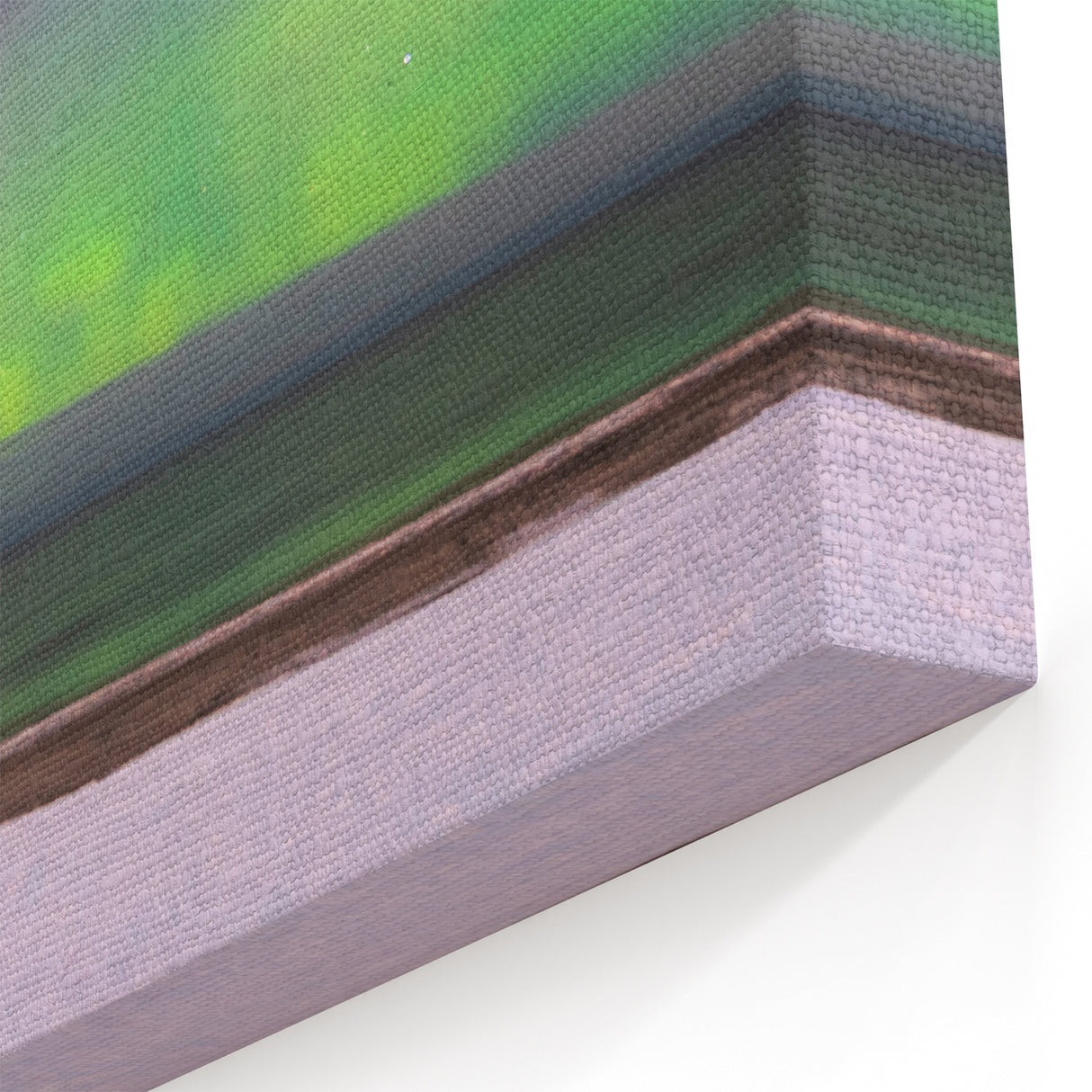 Latvia Wall Art - Northern Lights Over the Baltic Sea Winter Landscape