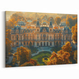 Baltic Region Wall Decor - Grand European Mansion in Autumn Landscape