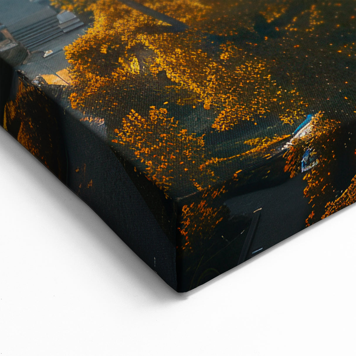 Baltic Region Wall Decor - Grand European Mansion in Autumn Landscape