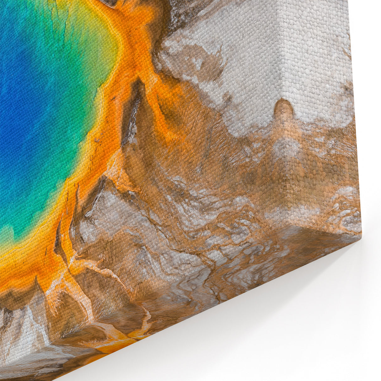Yellowstone Scenic Art – Aerial Grand Prismatic Spring Canvas Print