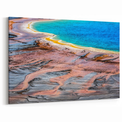 Yellowstone Giclee Prints – Grand Prismatic Spring Abstract Photography