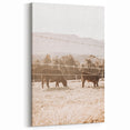 Farmhouse Cattle Grazing Wall Art - Rustic Country Style Decor