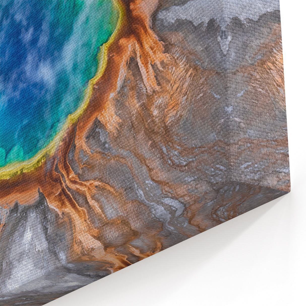 Yellowstone Poster Prints – Aerial View of Grand Prismatic Spring Art
