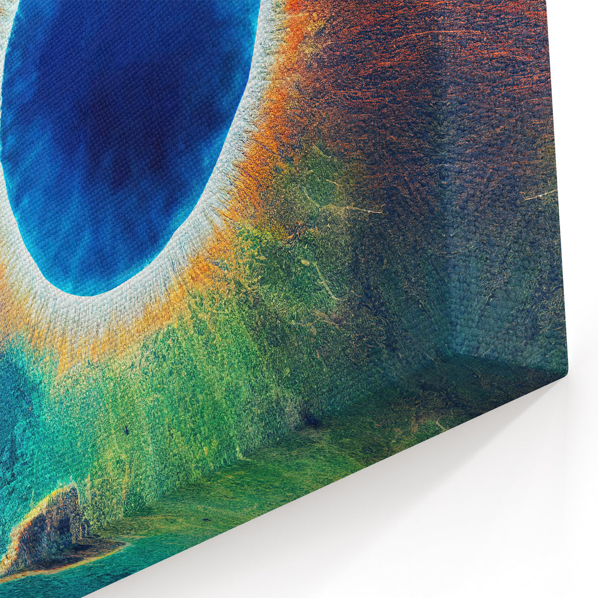 Yellowstone Scenic Art – Aerial Grand Prismatic Spring Photography Print