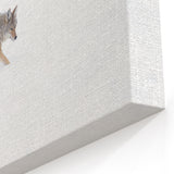 Yellowstone Wildlife Art – Coyote in Snow Photography Canvas Print