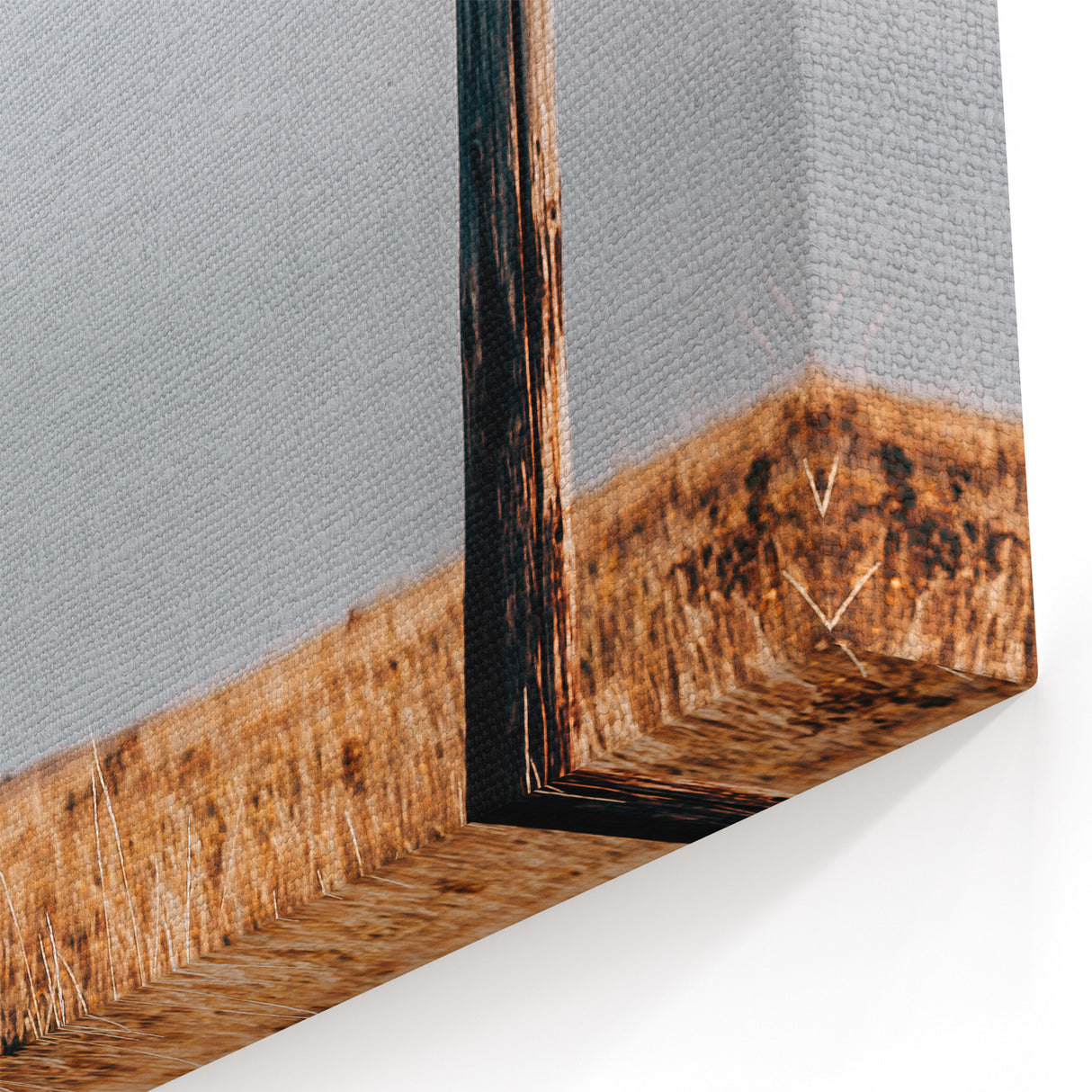 Rustic Fence Posts in Field Farmhouse Wall Art – Country Style Decor