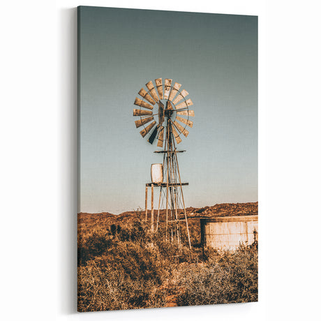 Rustic Windmill Farmhouse Wall Art – Vintage Country Style Decor
