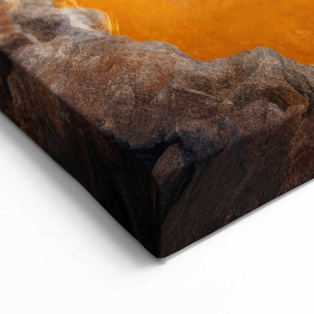 Yellowstone Hot Spring Art – Colorful Geothermal Canvas Photography Print