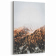 Misty Mountain Sunrise, Rustic Autumn Wall Art Print