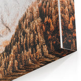 Misty Mountain Sunrise, Rustic Autumn Wall Art Print