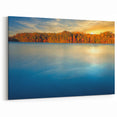 Annapolis Rolled Canvas - Autumn Landscape by the Lake with Sunset