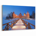Trakai Castle Prints - Lithuania Wall Art of Scenic Winter Fortress
