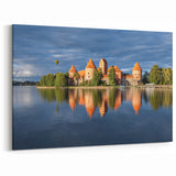 Trakai Castle Reflection - Baltic Region Art with Serene Landscape