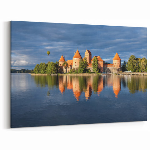 Trakai Castle Reflection - Baltic Region Art with Serene Landscape