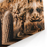 Rustic Farmhouse Wall Art - Desert Cacti Landscape | Country Style Decor