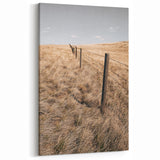 Farmhouse Wall Art of Fenced Field – Rustic Country Living Decor