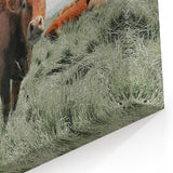 Rustic Farmhouse Wall Art of Grazing Cow – Country Style Farm Decor