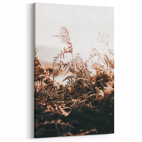 Rustic Farmhouse Wall Art of Ferns – Vintage Country Style Decor