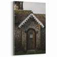 Charming Rustic Cottage Door: Vintage Farmhouse Wall Art