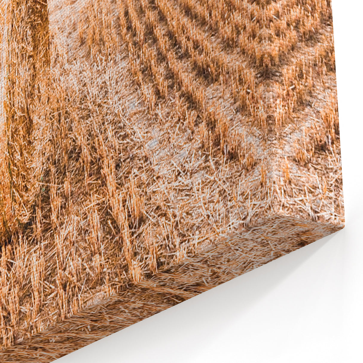 Farmhouse Wall Art of Hay Bales in Field – Rustic Country Style Decor
