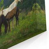 Kentucky Horses at Sunset Art – Scenic Wall Decor for Horse Lovers