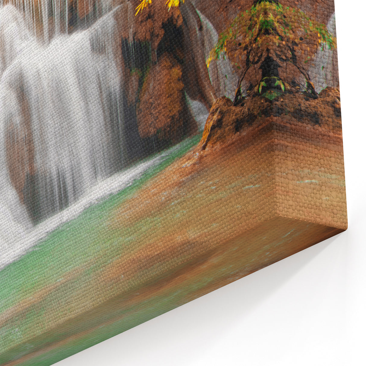Kentucky Waterfall in Sunlight Art – Scenic Wall Decor for Nature Lovers