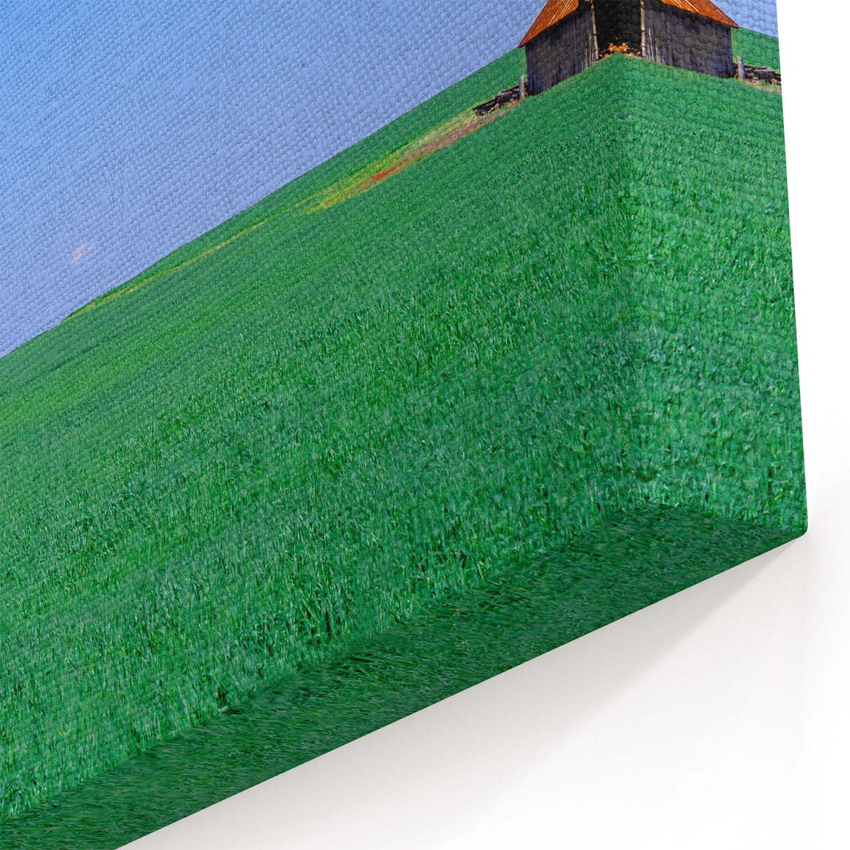 Louisville Skyline Art – Scenic Kentucky Barn and Open Fields Print