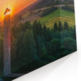 Lithuania Wall Art - Baltic Region Art with Sunset Overlook Tower