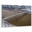 Appalachian Art Kentucky – Winter Wonderland Bridge over River Scene