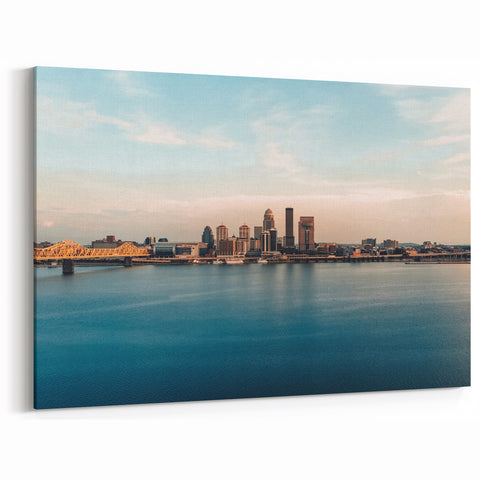 Scenic Kentucky Landscapes – Louisville Skyline and Ohio River Art
