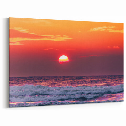 Lithuanian Scenery Prints - Baltic Sea Art with Vibrant Sunset View
