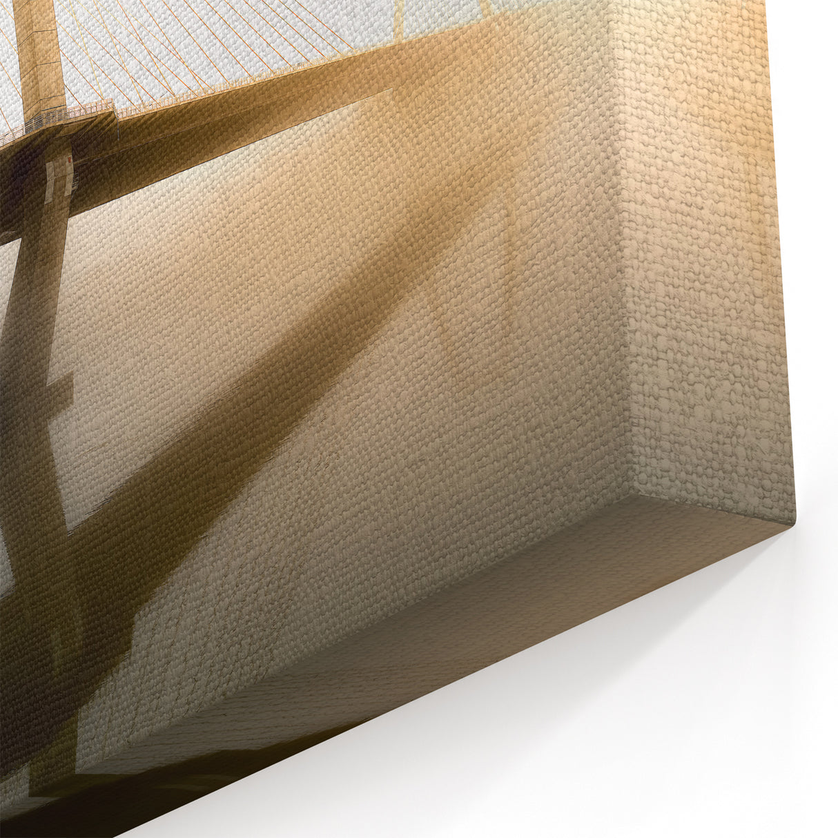 Appalachian Art Kentucky – Foggy Bridge Over River in Scenic Kentucky