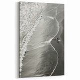 Surfer Coastal Wall Art - Nautical Beach-Themed Ocean Surfing Print Decor
