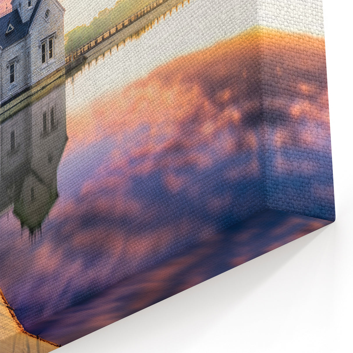 Kentucky Wall Art – Vibrant Sunset and Iconic Architecture Reflection