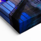 Louisville Skyline Art – Illuminated Bridge at Night with Reflections