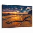 Europe Landscape Art - Baltic Beach Sunset Canvas Print