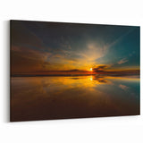 Trakai Castle Prints - Reflective Baltic Sunset on Canvas