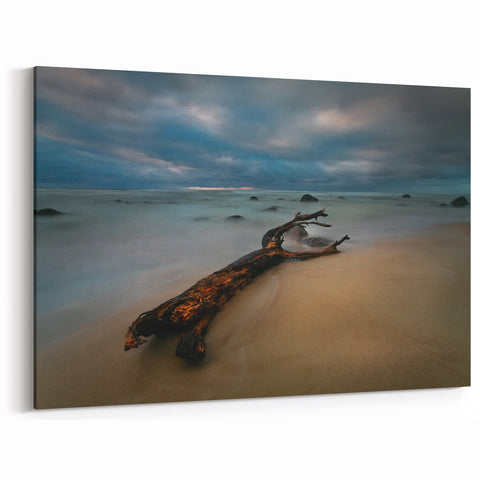 Baltic Sea Art - Moody Lithuanian Beach Canvas Print