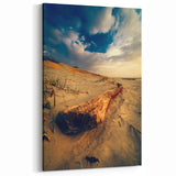 Europe Landscape Art - Baltic Dunes and Driftwood Canvas Print