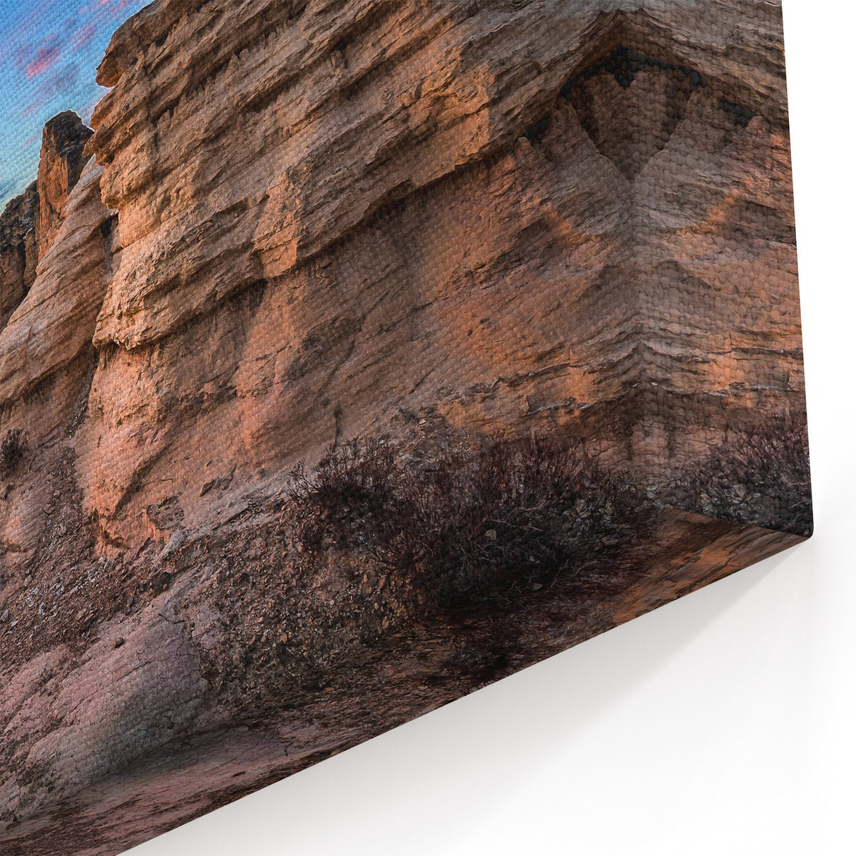 Scenic Kansas Artwork - Monument Rocks at Sunset Kansas Nature Photography