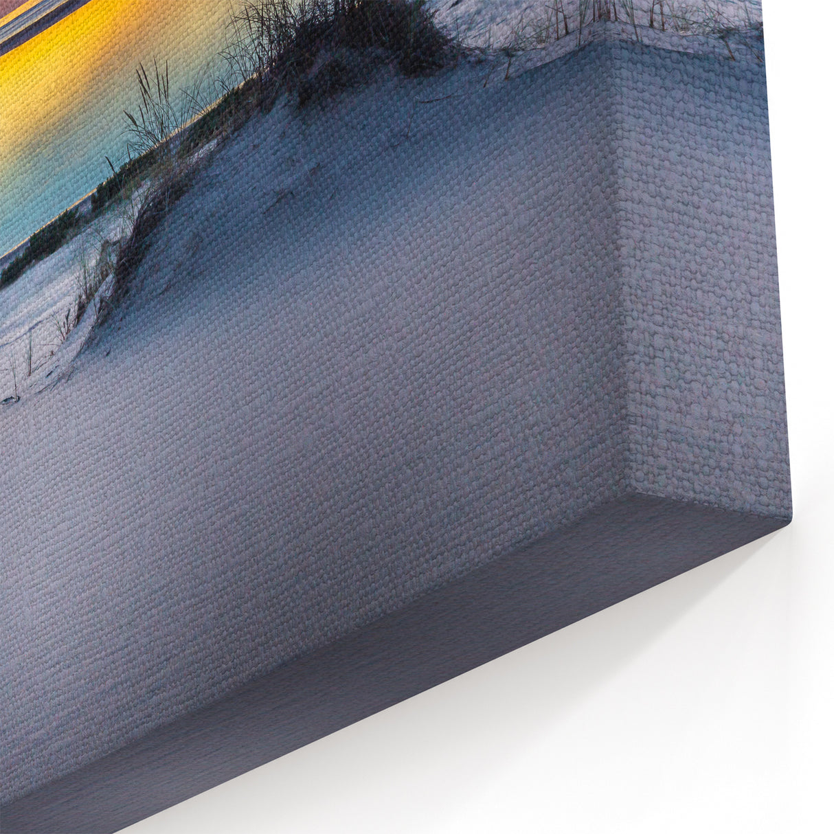 Kansas Nature Art - Peaceful Sand Dunes and Sunset Over Lake Photography