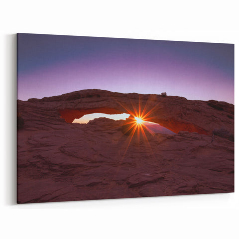 Canyonlands National Park Art - Serene Mesa Arch Sunrise Canvas Prints