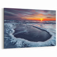 Trakai Castle Prints - Frozen Baltic Sea at Sunrise in Lithuania