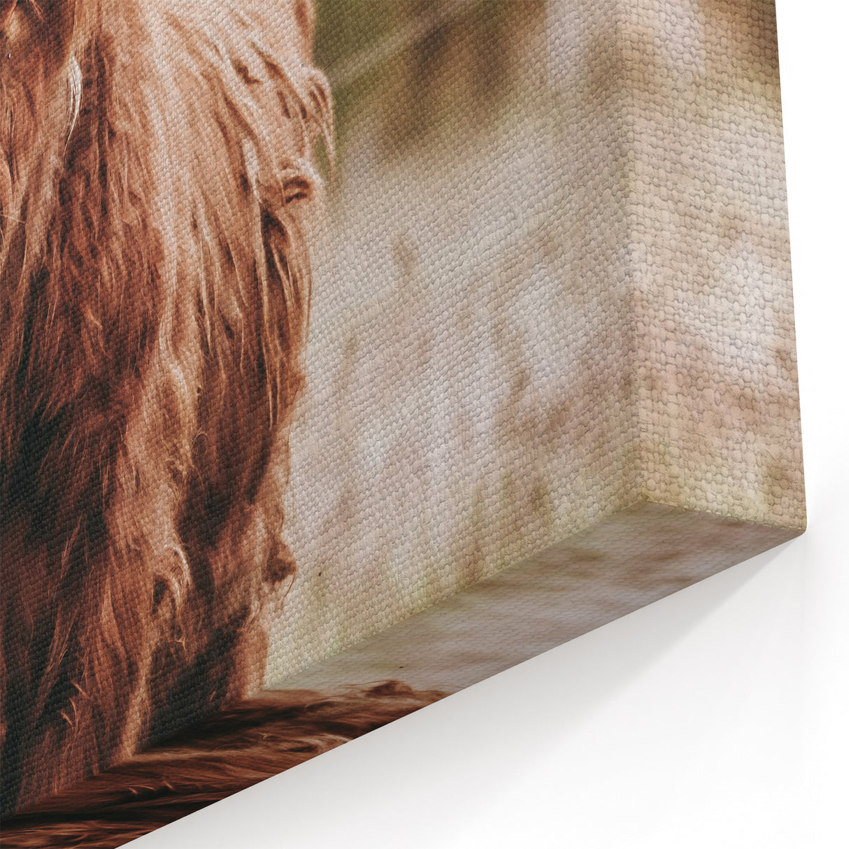Farmhouse Wall Art – Majestic Highland Cow Portrait – Rustic Country Decor