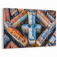 Vilnius Cityscape Canvas - Aerial View of Historic Lithuania Architecture